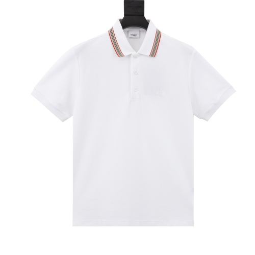 Burberry chest small embroidery short -sleeved Polo shirt