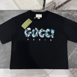 Gucci lock printing printed couple short sleeves