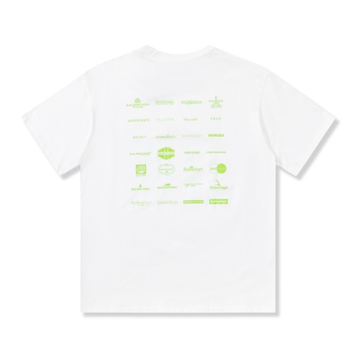 Balenciaga multi -logo pattern printing short -sleeved T -shirt