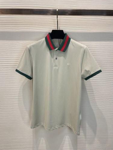 GUCCI 2023 chest logo dual G embroidery pattern Polo shirt