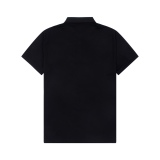 Burberry classic top pocket leather deduction series limited short -sleeved POLO shirt