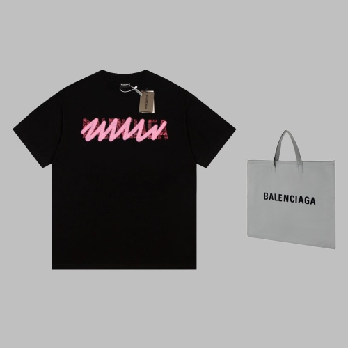 Balenciaga logo to change short -sleeved couple models