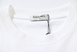CHANEL 2023 chest perfume bottle employee service pattern letter logo T -shirt