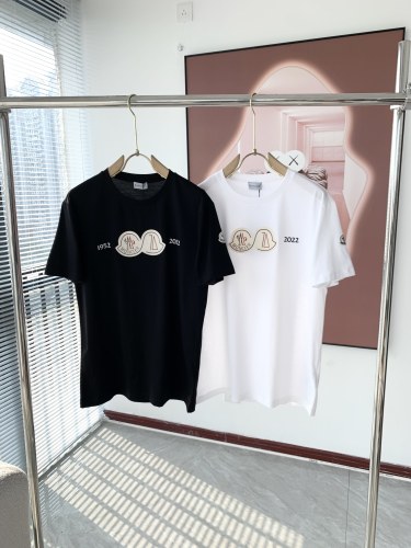 Moncler 2023 spring and summer couple short -sleeved T -shirt