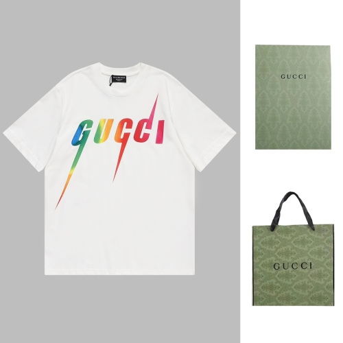 GUCCI 2023 Rainbow Gradient T -shirt Couple