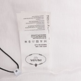 Prada classic leather logo short -sleeved T -shirt