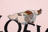 Loewe co -branded Cartoon Haier's mobile castle puppy letter logo round neck short sleeve