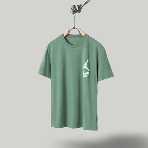 Travis Scott Cactusjack X Jordan joint inverted hook pattern printing short -sleeved T -shirt