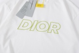 Dior CD2023 Embroidery Logo Short Sleeve