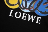 LOEWE spoofed printing round neck short -sleeved T -shirt