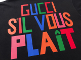 GUCCI front and rear color letter T -shirt