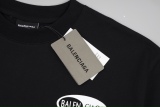 Balenciaga back letter print short sleeves