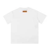 Louis Vuitton 23 LOGO letter circular logo print half -sleeved T -shirt couple model