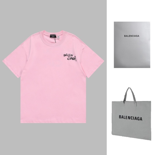 Balenciaga front and rear grass signs to vocal graffiti short -sleeved T -shirt