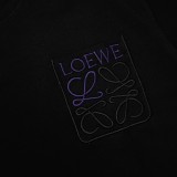 Loewe 2023 Summer contrasting logo mouth bag pure cotton men and women short sleeves