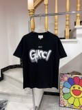 Gucci foaming dragon scale letter print short sleeves