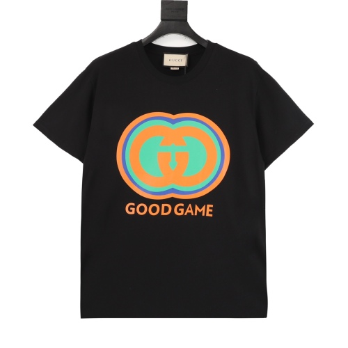 GUCCI double G printed round neck short sleeves