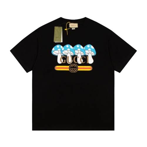 GUCCI 2023 Letter Mushroom T -shirt Couple model
