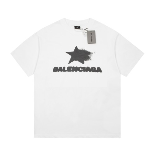 Balenciaga star graffiti short -sleeved couple model