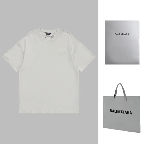 Balenciaga classic letter BB small English logo embroidery short -sleeved T -shirt