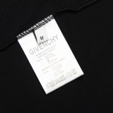 Givenchy round neck embroidery short -sleeved T -shirt