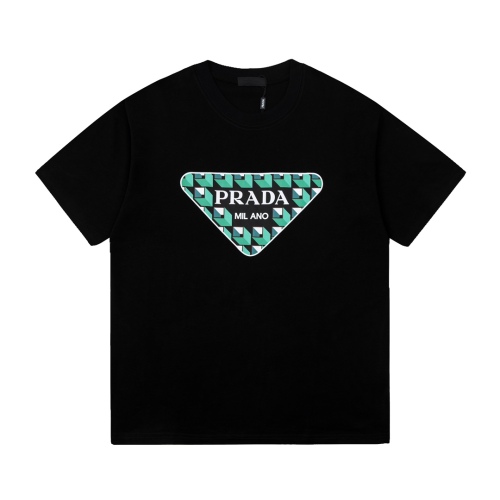 Prada 23SS Pre -pattern printing △ Triangle short -sleeved T -shirt