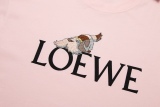 Loewe co -branded Cartoon Haier's mobile castle puppy letter logo round neck short sleeve