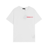 Prada 22FW red bumpy round neck short -sleeved T -shirt