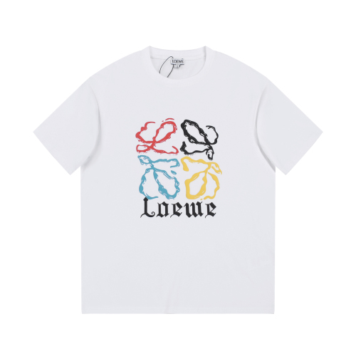 LOEWE 23SS foaming color geometric graphics T -shirt short sleeves