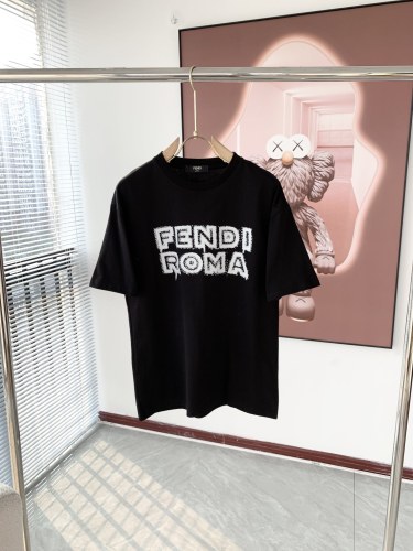 Fendi 2023 Spring and Summer Couple Fund Short Sleeve T -shirt