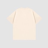 Gucci summer heart -type logo cotton loose short -sleeved T -shirt