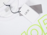 Dior 2023SS LOGO fluorescent green embroidery short sleeves