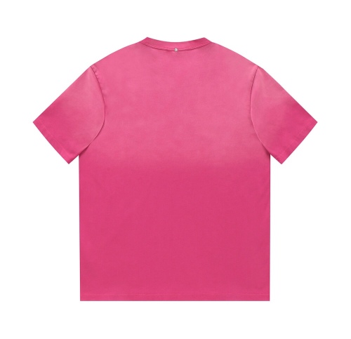 Dior gradient color retro, old print short sleeve T -shirt