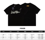 Louis Vuitton Write Paper Embroidered Casual Short Sleeve T -shirt