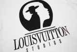 Louis vuitton 23ss portrait logo letter short sleeve couple model