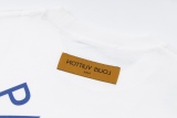 Louis Vuitton Limited Show Bid Label LOGO Foam Print Short -sleeved T -shirt