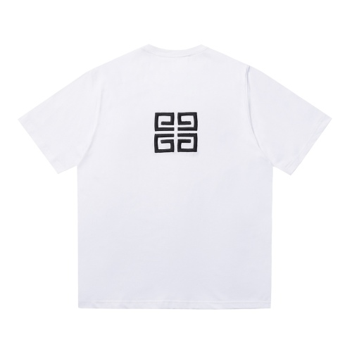 Givenchy front and rear large wide position three -dimensional logo embroidery