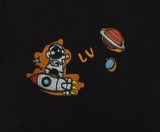 Louis Vuitton limited show astronaut embroidered short -sleeved T -shirt