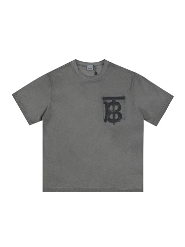 Burberry 23SS dirty hand -painted short -sleeved T -shirt