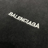 Balenciaga 2023 Washing water to make old classic embroidery letters short -sleeved T -shirt