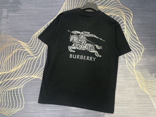 Burberry 2023 Summer Customization before and after digital jet letter logo couple short -sleeved T -shirt