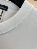 Balenciaga 2023 Summer back sunglasses men's fashion trend pattern pattern pure cotton round neck short -sleeved T -shirt