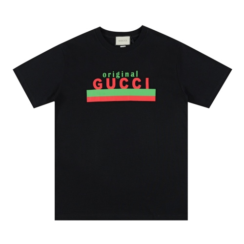 Gucci red and green color -colored printed T -shirt