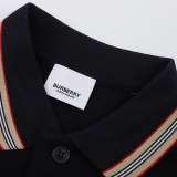 Burberry chest small embroidery short -sleeved Polo shirt