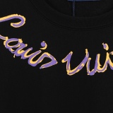 Louis Vuitton Logo Graffiti Print T -shirt