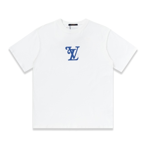 Louis Vuitton logo printing round neck T -shirt