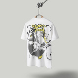 Travis Scott Cactusjack X KAWS X FragmentDesign three -party cartoon pattern printing short -sleeved T -shirt