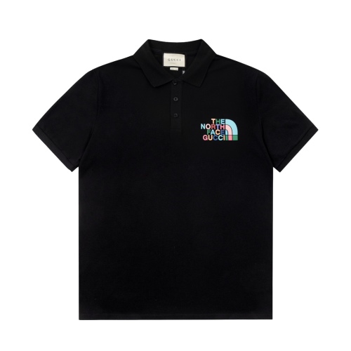 GUCCI 23SS seven -color chest embroidered north printed POLO