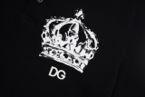 DOLCE & Gabbana D & G 2023POLO Crown Hand -painted Printing Classic DG Embroidery