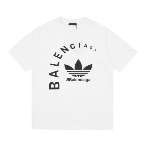 Balenciaga Sanye Grass -named Frequency Passing T -shirt Couple Fund